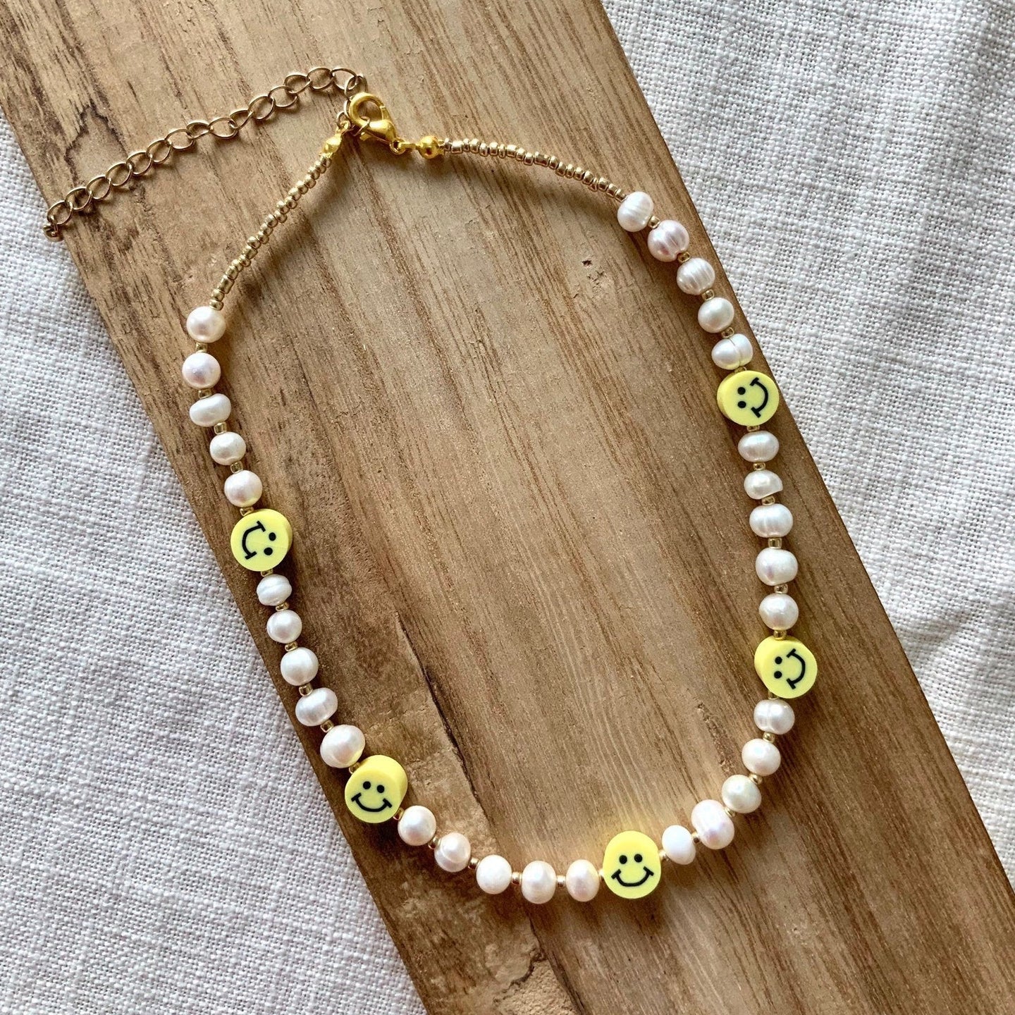 Perlenkette mit Smileys